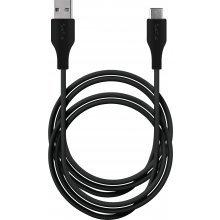 PURO Cable USB-A to USB-C, 2 m, black...