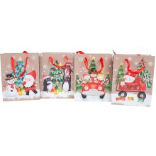 Home4you Gift bag MERRY S, 18x23x10cm, mix