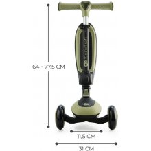 KinderKraft scooter HALLEY green