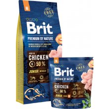Brit Premium by Nature Junior M Dry dog food...