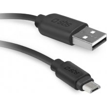 SBS кабель USB A - USB micro, 2m, чёрный