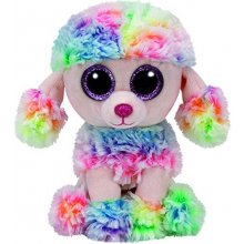 TY Beanie Boos Poofie - Rainbow Pudel, 15 cm