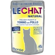 LeChat Natural pouches Tuna with Chicken 80...