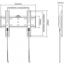 Gembird TV wall mount (fixed), 23 inches-42...
