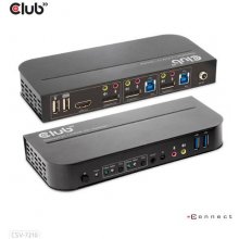 Club 3D Club3D KVM Switch 4K60Hz 2x DP >...