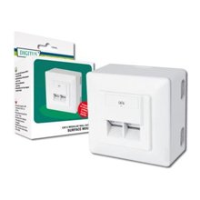 DIGITUS CAT 6 MODULAR WALL OUTLET SHIELDED