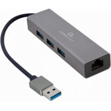 Gembird I/O ADAPTER USB3 TO LAN RJ45/3xUSB3...