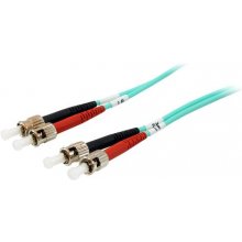 Equip ST/ST Fiber Optic Patch Cable, OM3, 5m