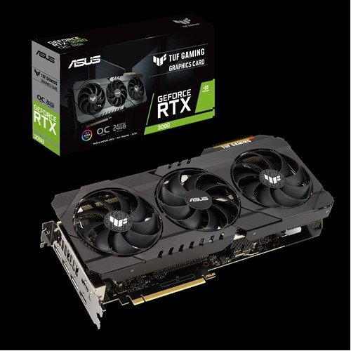 ASUS TUF-RTX3090-O24G-GAMING (24GB,HDMI,DP,Active) 90YV0FD1-M0NM00